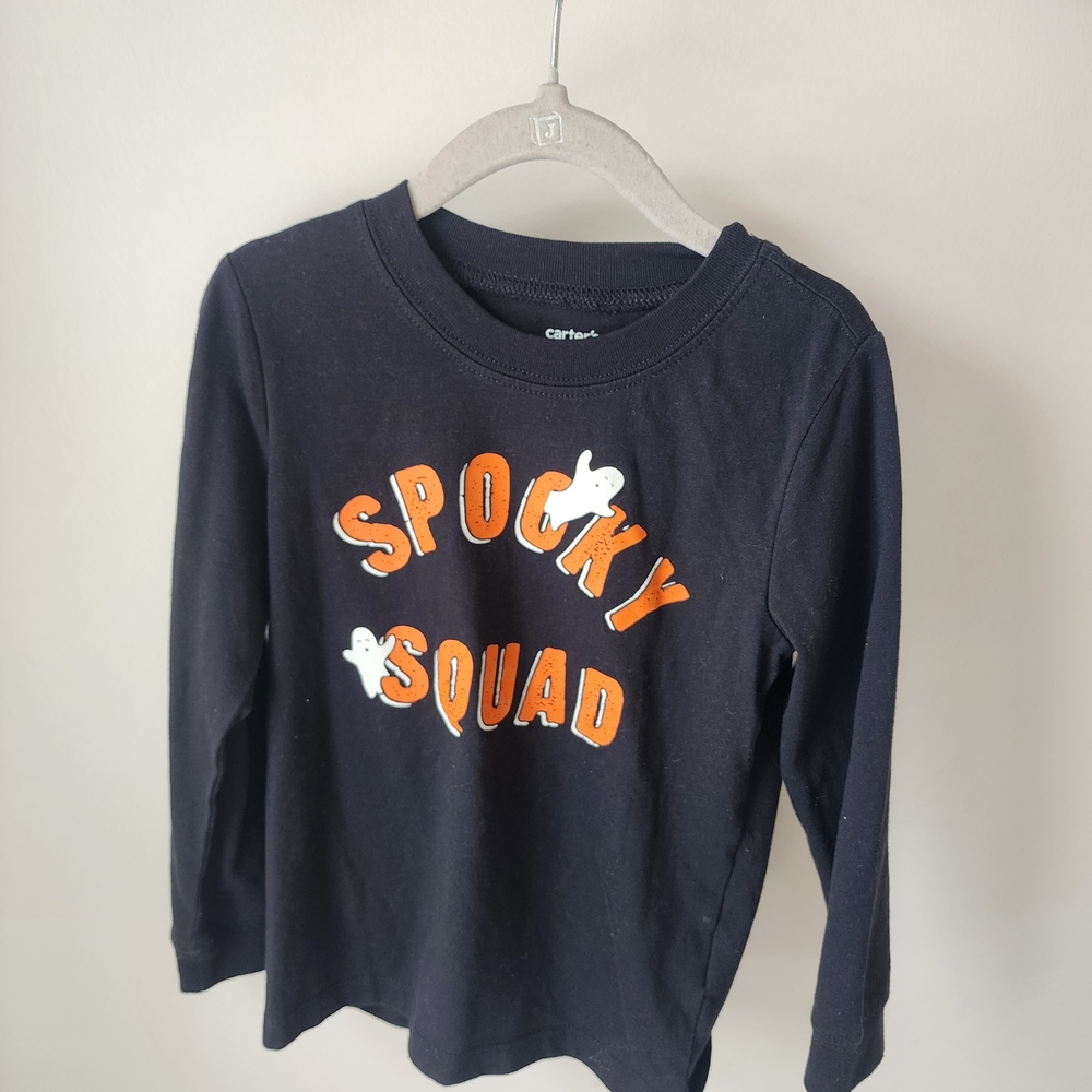 Carter's Black and Orange 'Spooky Squad' Long Sleeve Tee